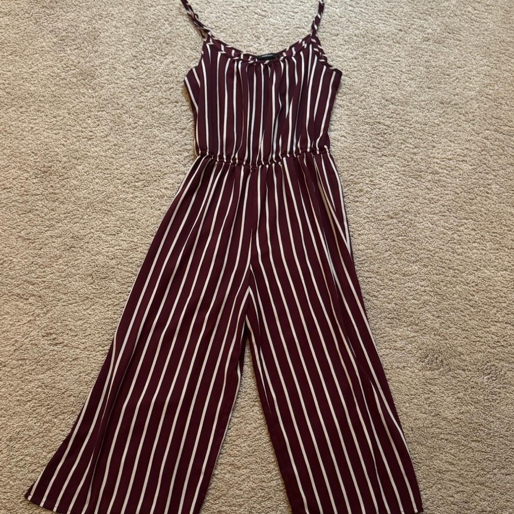 Red & White Romper